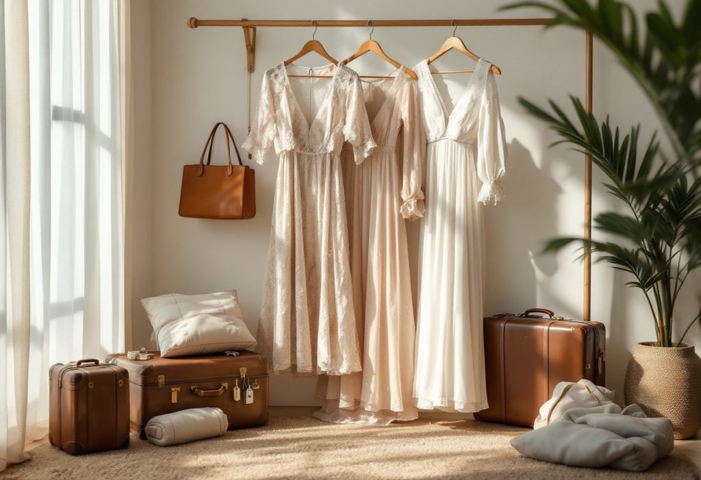 Valises prêtes et looks soignés : les robes parfaites pour un mariage à l’étranger