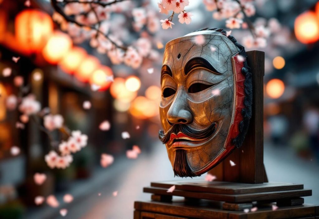 Sous les lanternes de gion : l’art du masque au cœur de kyoto