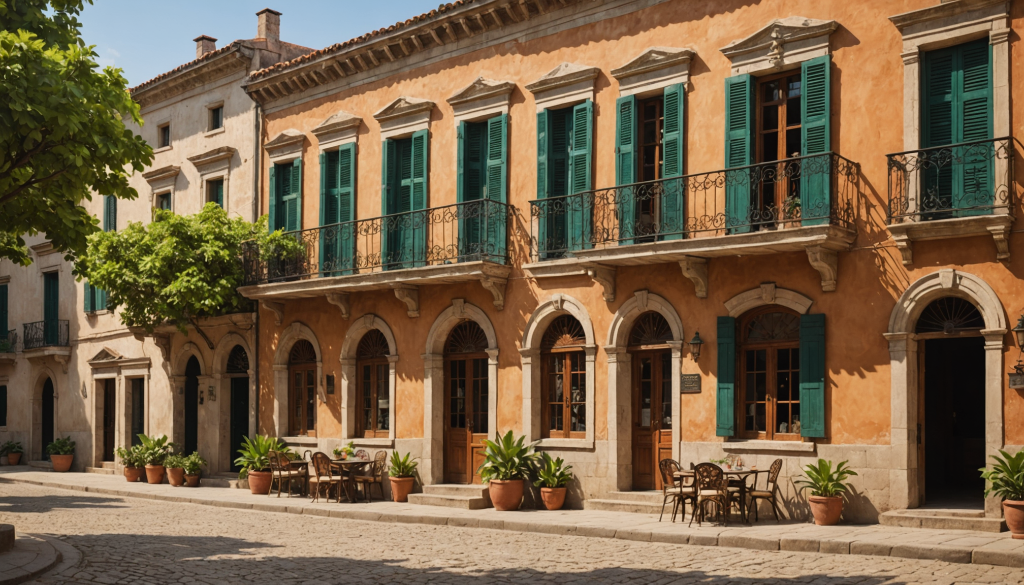 découvrez l'élégance de l'architecture coloniale et profitez des places ombragées, alliant charme historique et détente au cœur des villes.