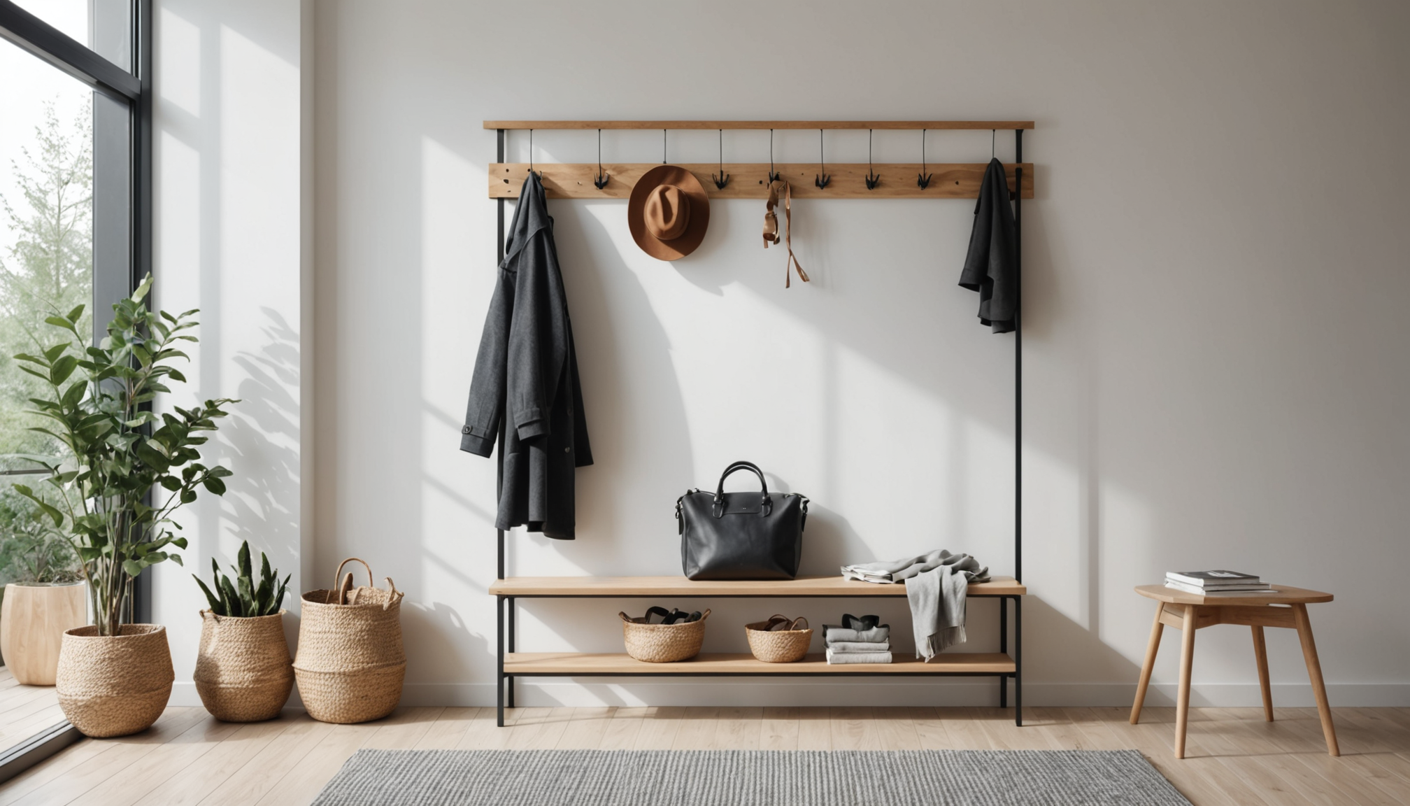 découvrez comment sublimer votre entrée ou couloir avec l'élégance discrète d'un portemanteau décoratif, alliant praticité et style pour un accueil chaleureux et raffiné.