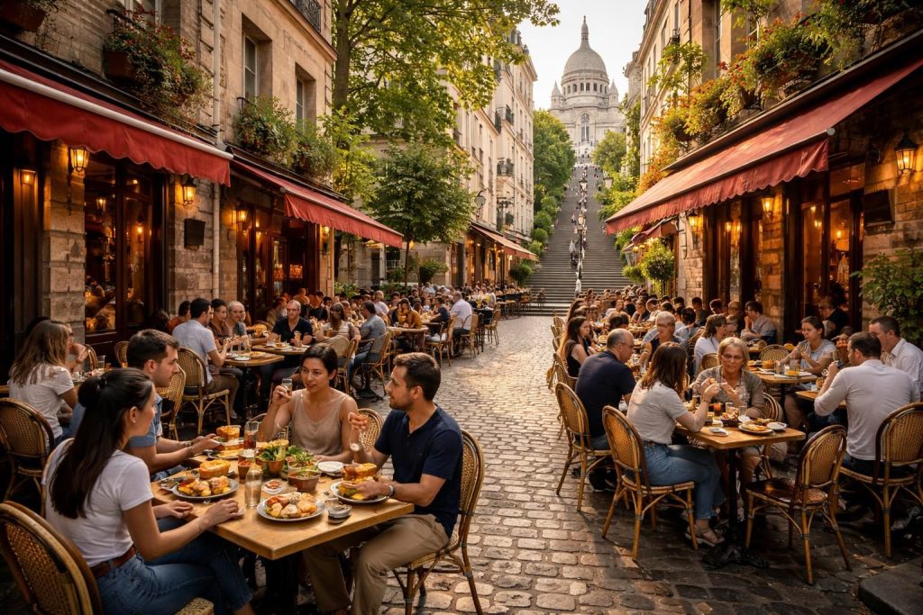 Budget gastronomie Paris avec restaurants bistrots abordables Marais et Montmartre pour fins gourmets