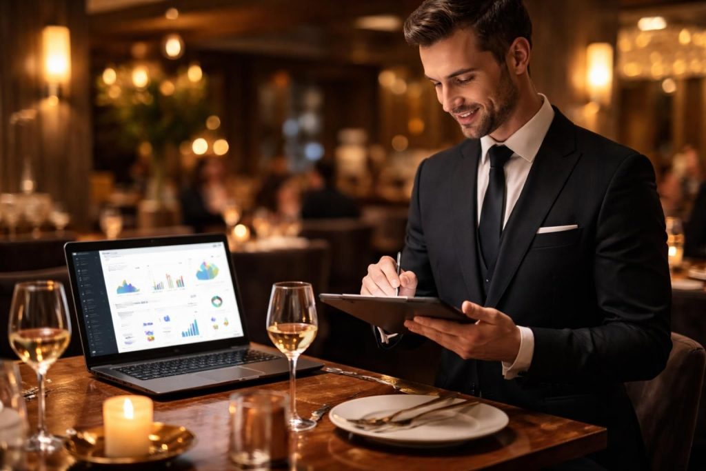 Les restaurants gastronomiques utilisent les tablettes tactiles, la gestion cloud avec Lightspeed