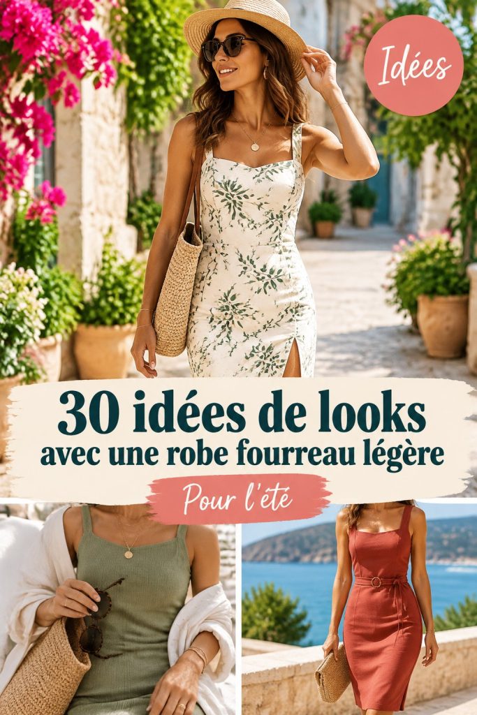30 idées de looks avec une robe fourreau légère